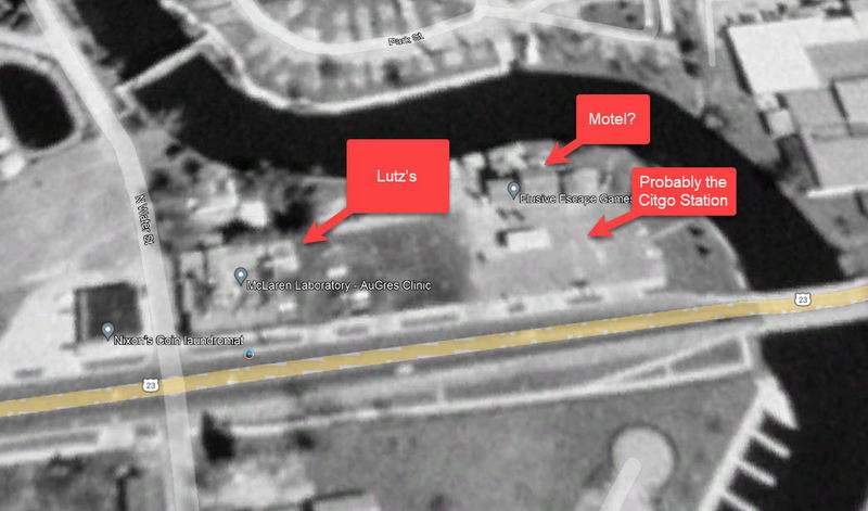 Lutzs Truck Stop and Motel (Brissettes Restaurant) - 1998 Aerial (newer photo)